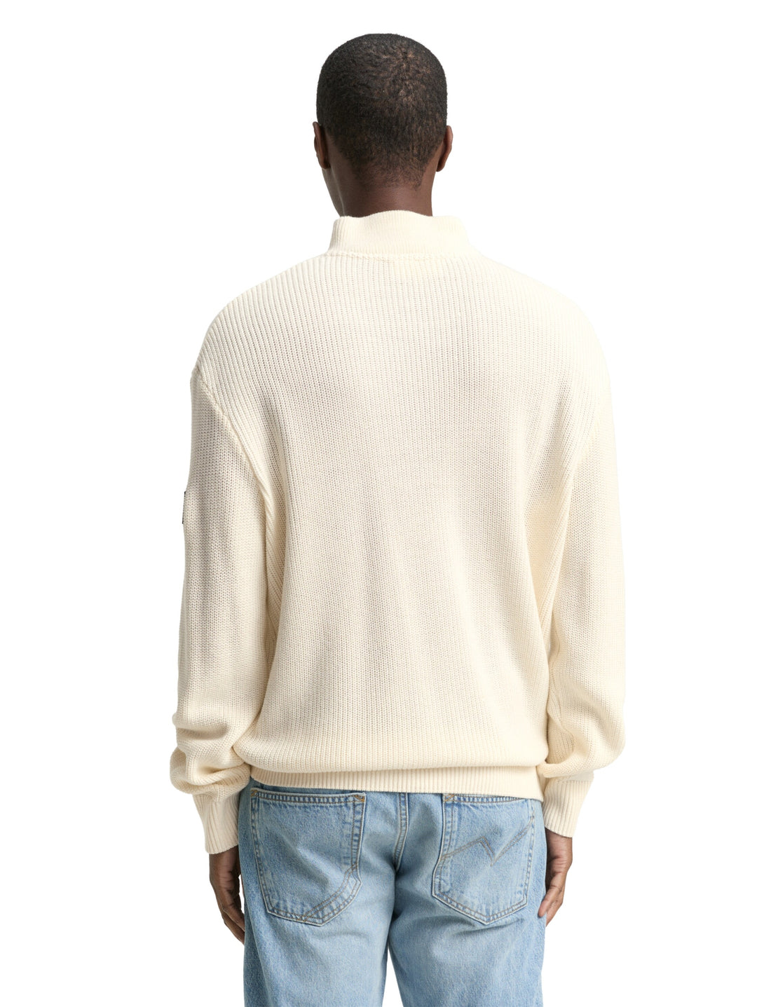 relaxed knit troyer, Wool White 12906 Bild 4