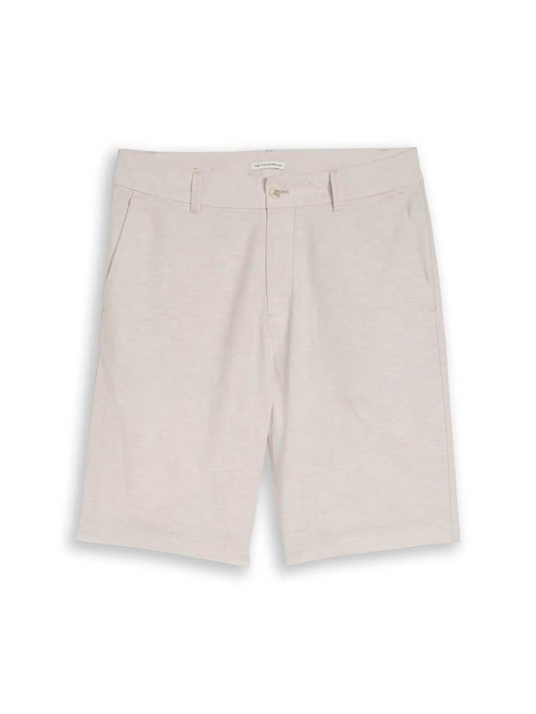 relaxed linen chino shorts, muted grey chambray 39546 Bild 1