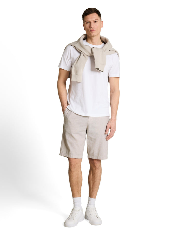 relaxed linen chino shorts, muted grey chambray 39546 Bild 5
