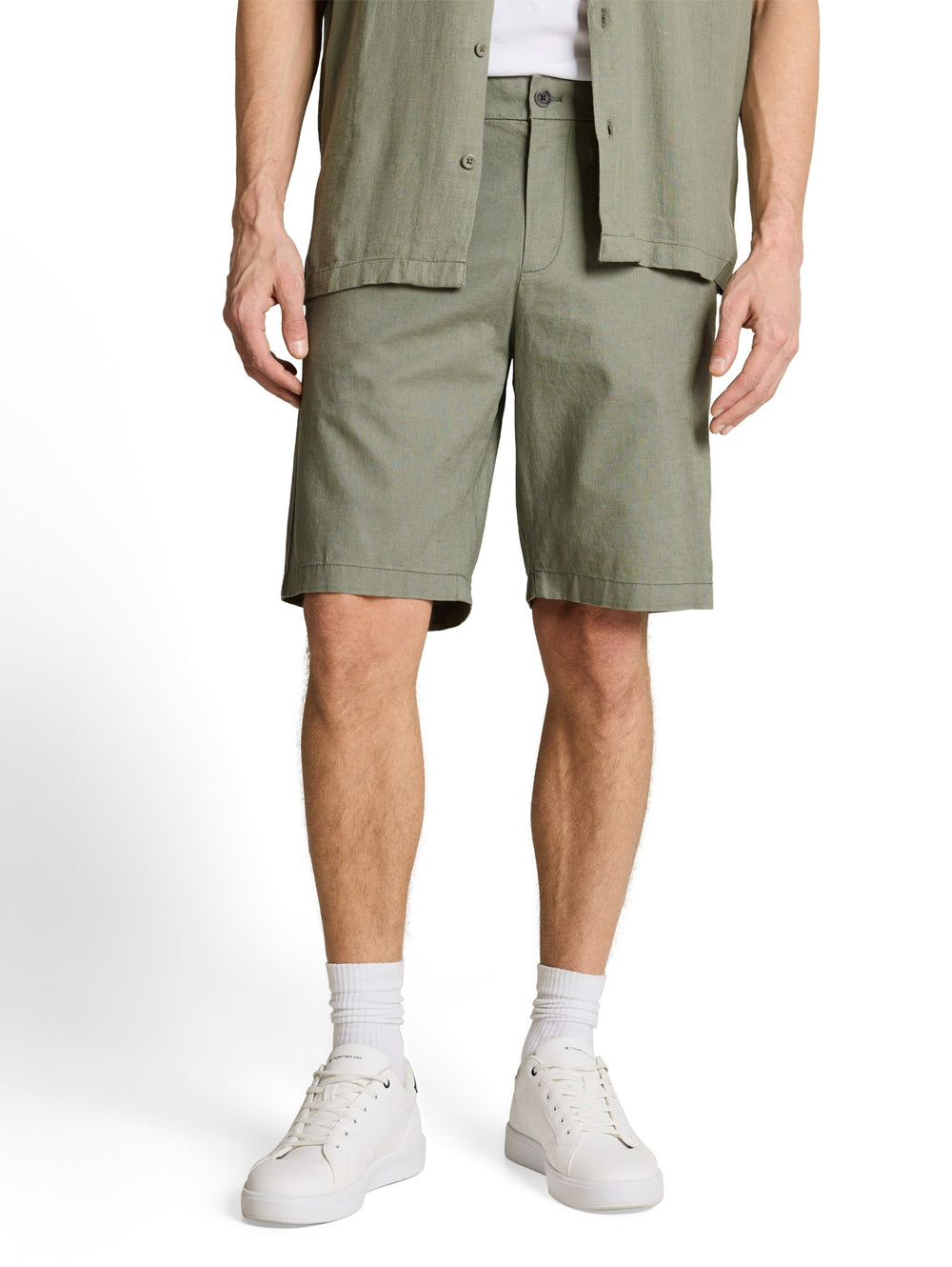 relaxed linen chino shorts, Sea Spray 10427 Bild 2