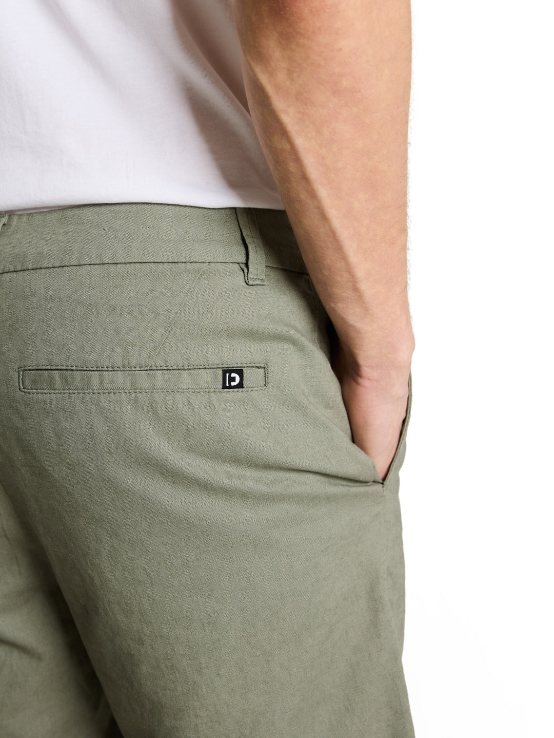 relaxed linen chino shorts, Sea Spray 10427 Bild 7