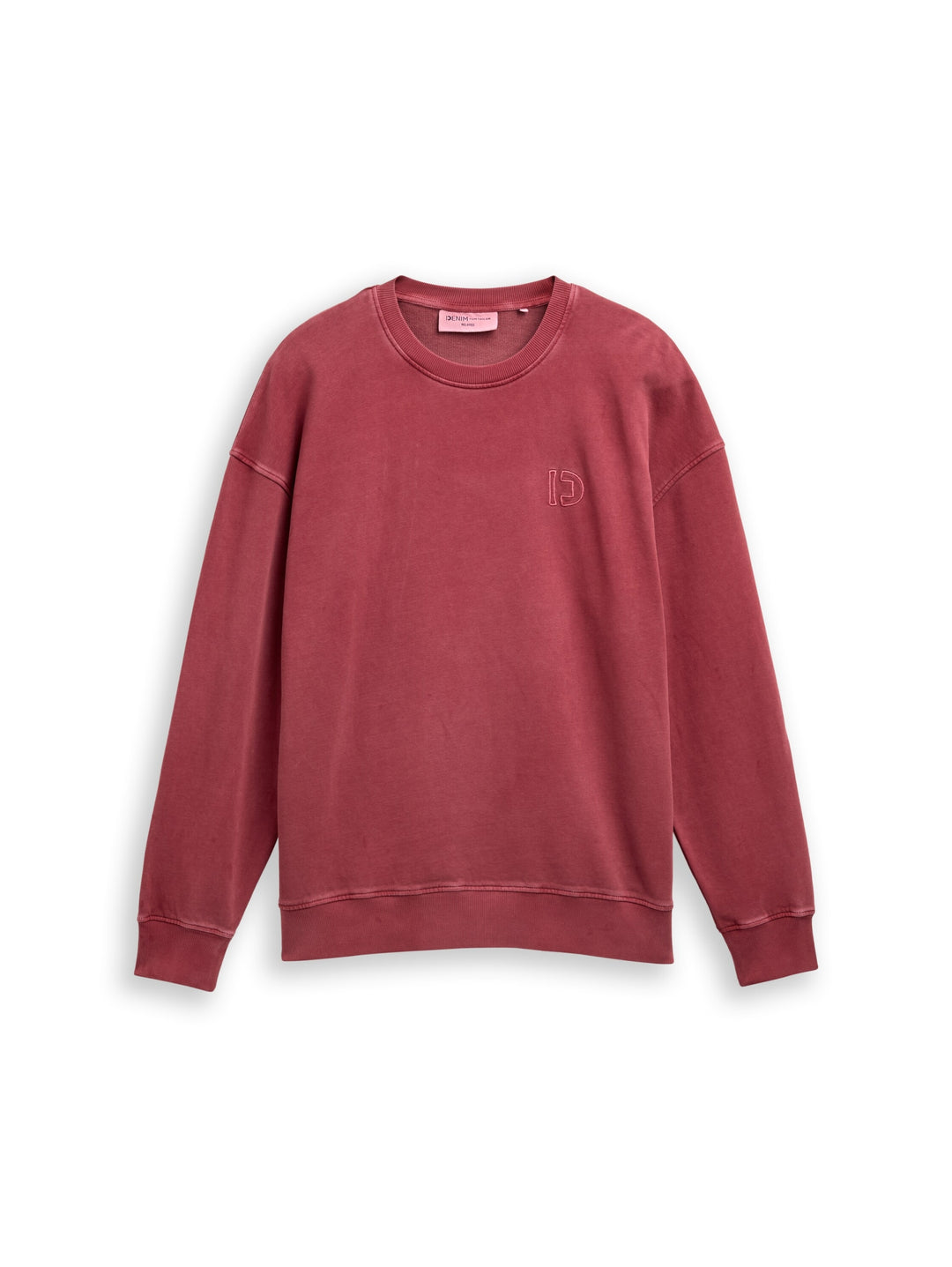 relaxed overdyed sweat with em, burnt russet 23853 Bild 1
