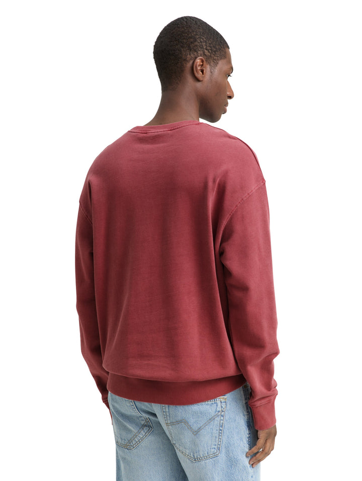 relaxed overdyed sweat with em, burnt russet 23853 Bild 4