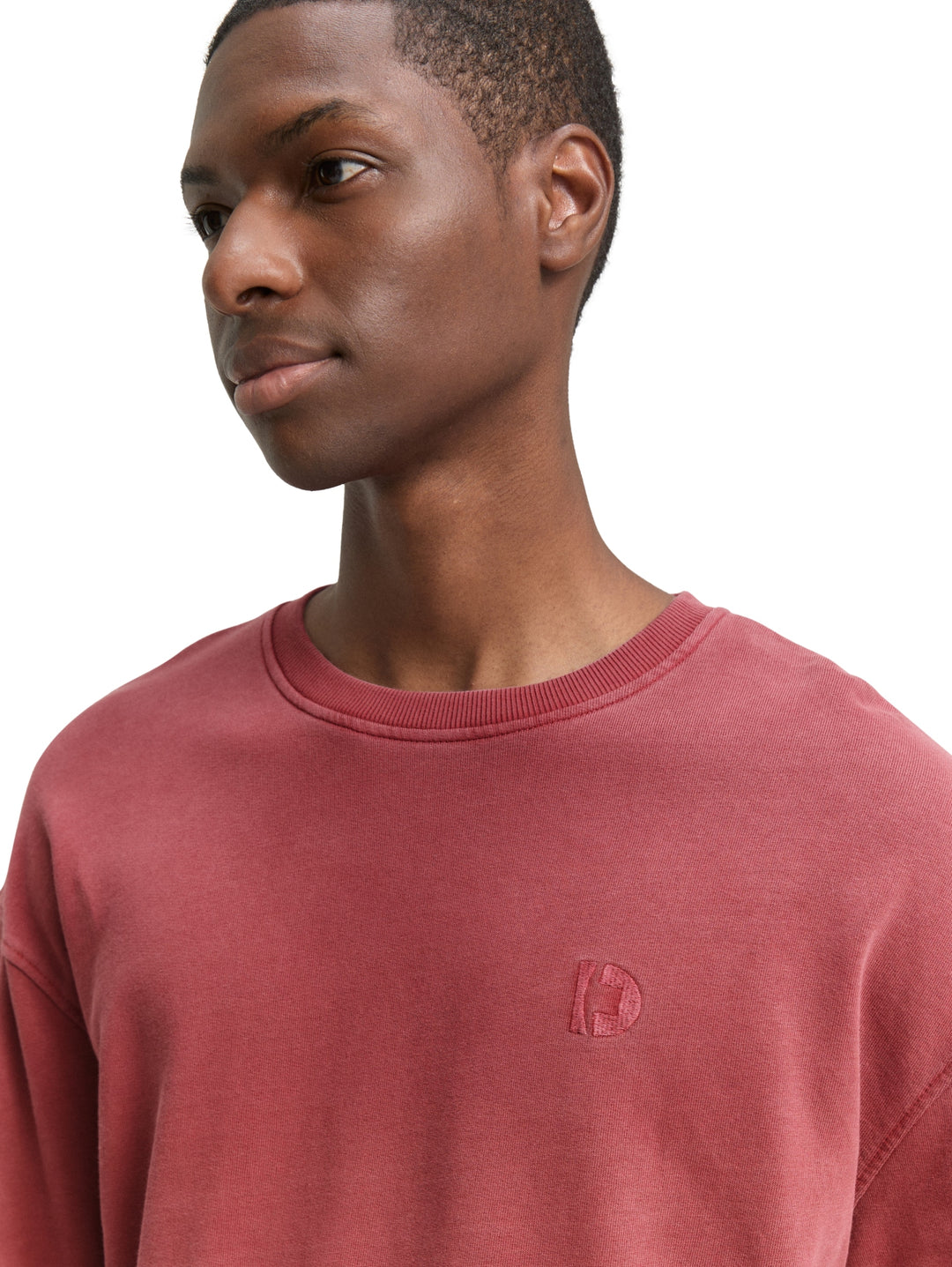 relaxed overdyed sweat with em, burnt russet 23853 Bild 5
