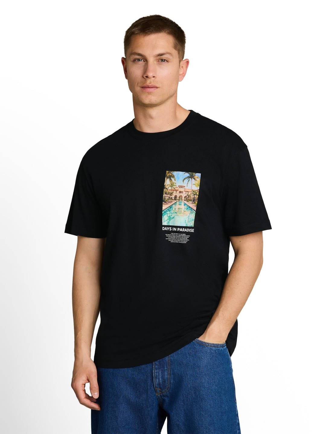 relaxed photo print t-shirt, Black 29999 Bild 11