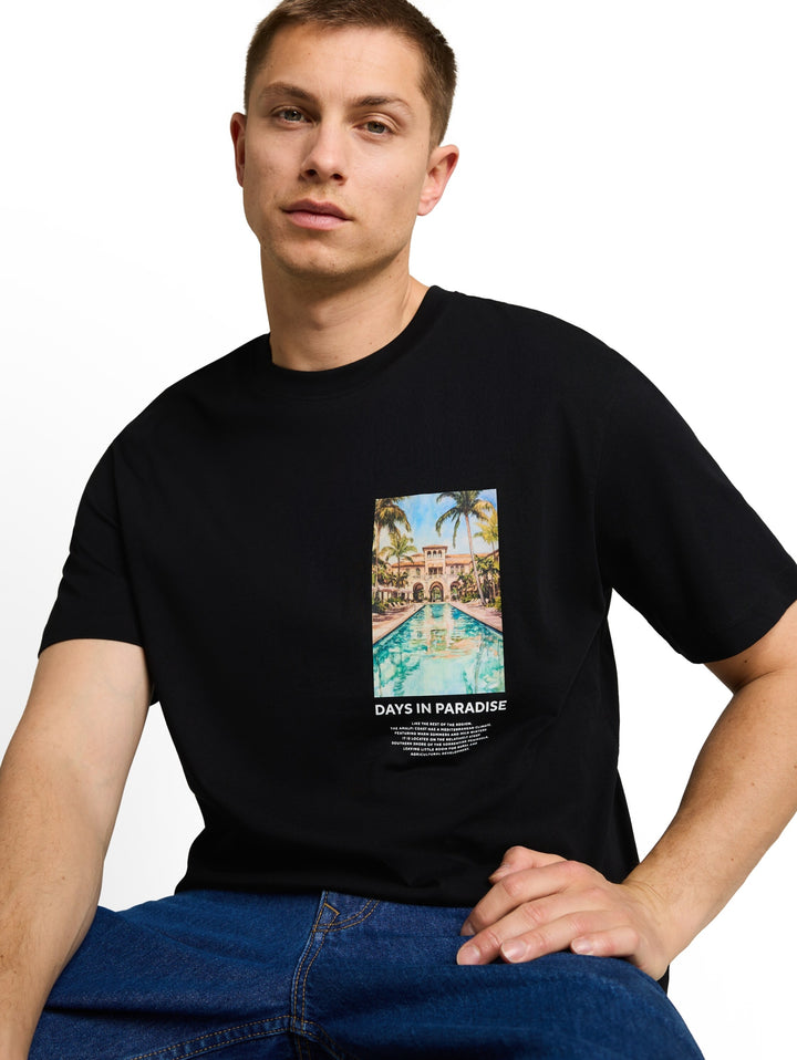 relaxed photo print t-shirt, Black 29999 Bild 12