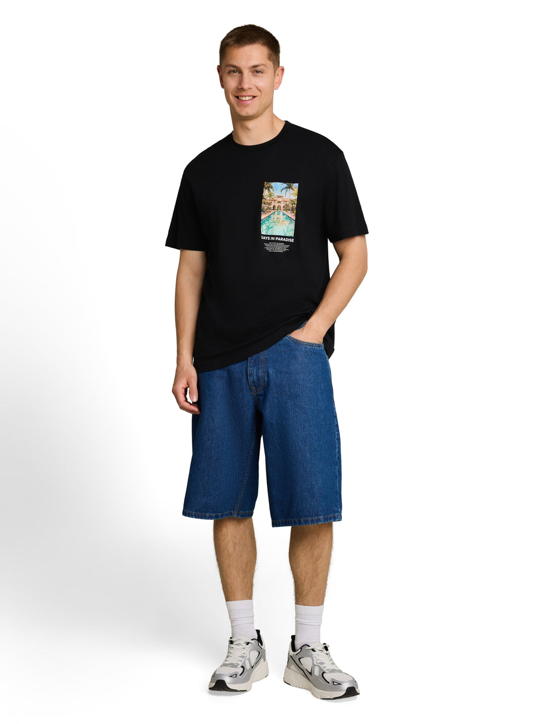relaxed photo print t-shirt, Black 29999 Bild 9