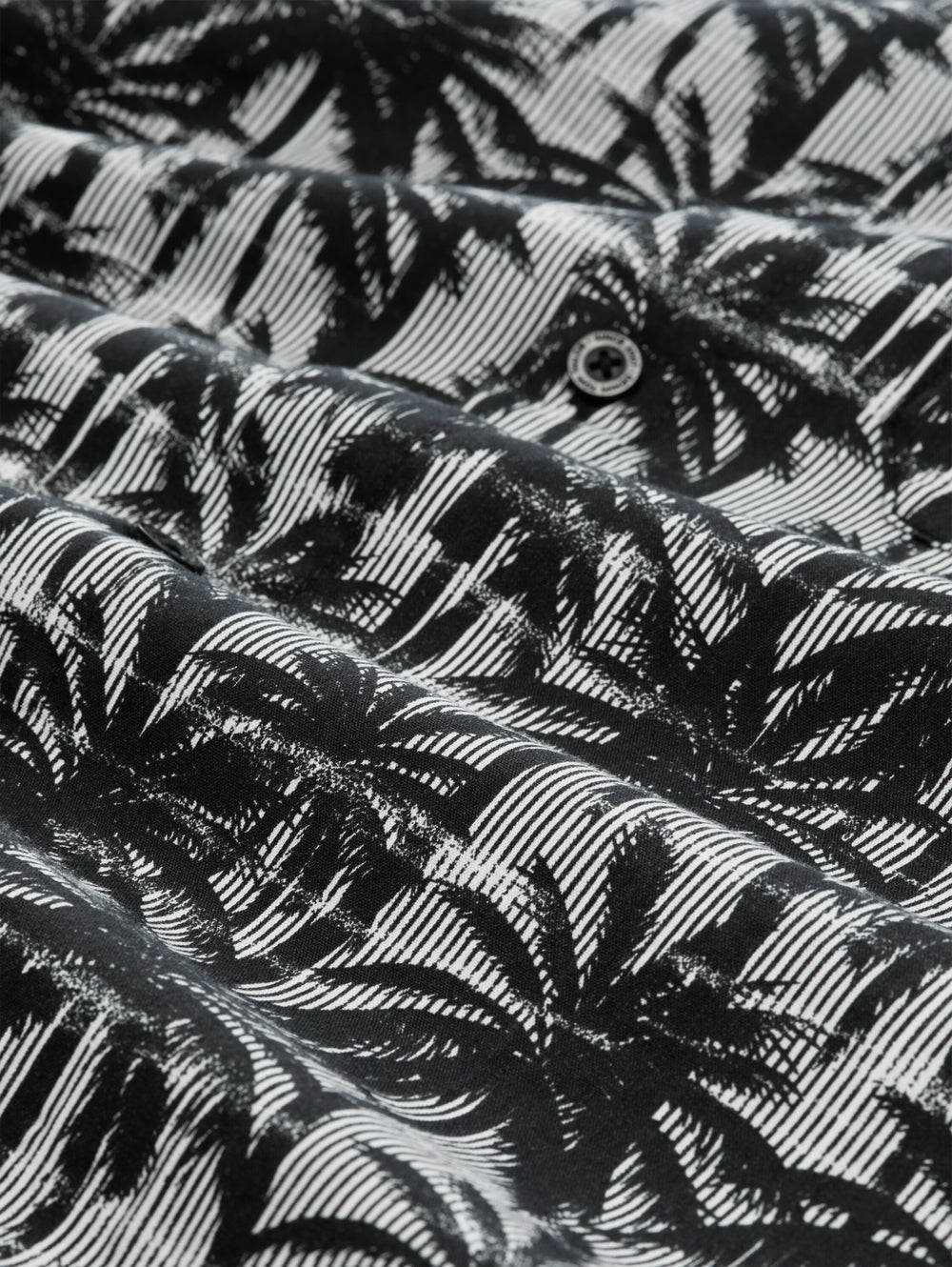 relaxed printed shirt, black white stripy palm print 40034 Bild 2