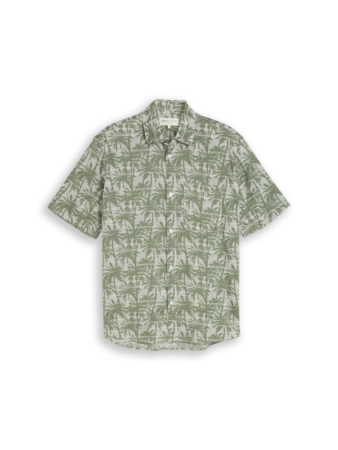 relaxed printed shirt, sea spray stripy palm print 39499 Bild 1