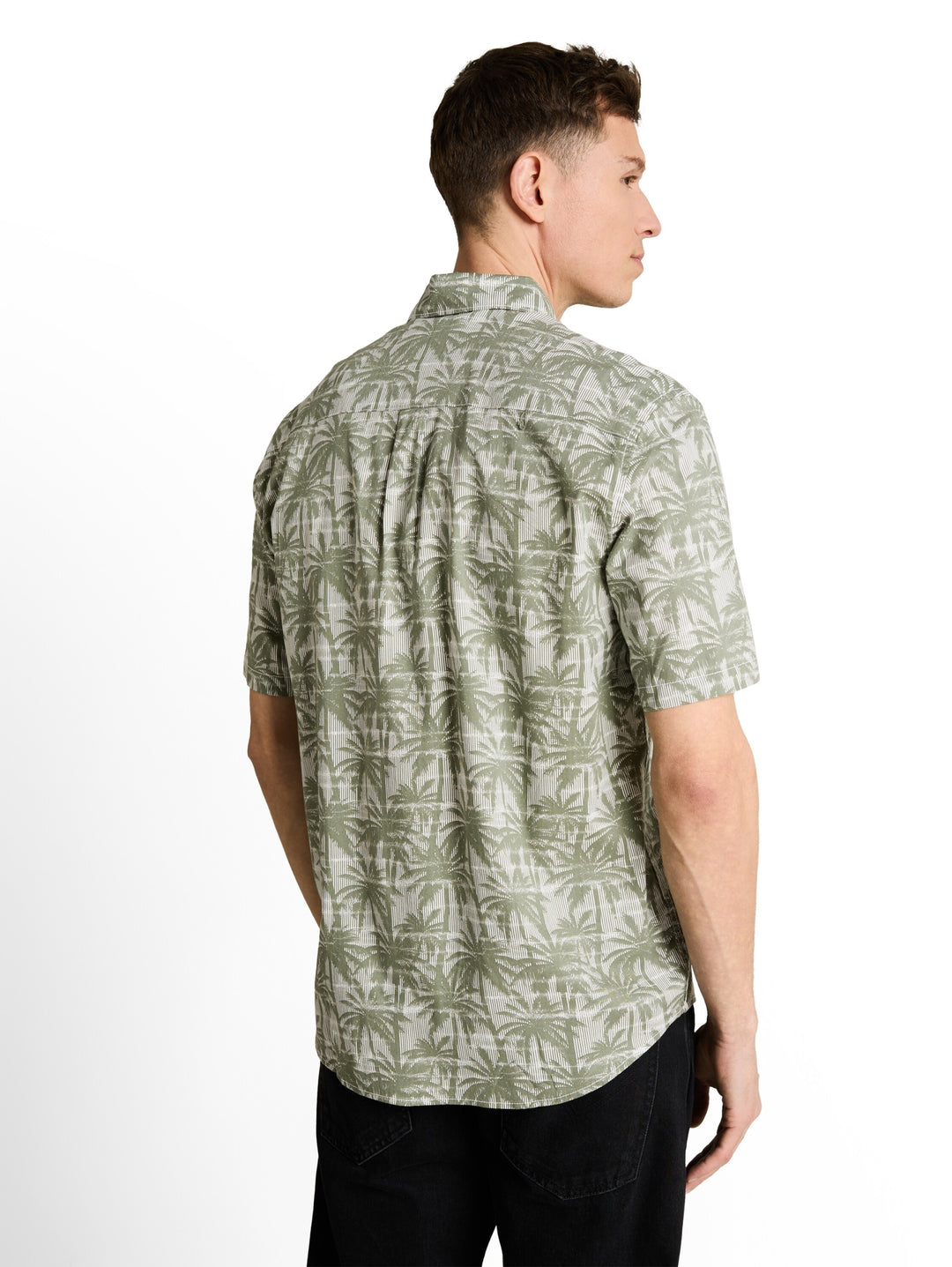 relaxed printed shirt, sea spray stripy palm print 39499 Bild 4