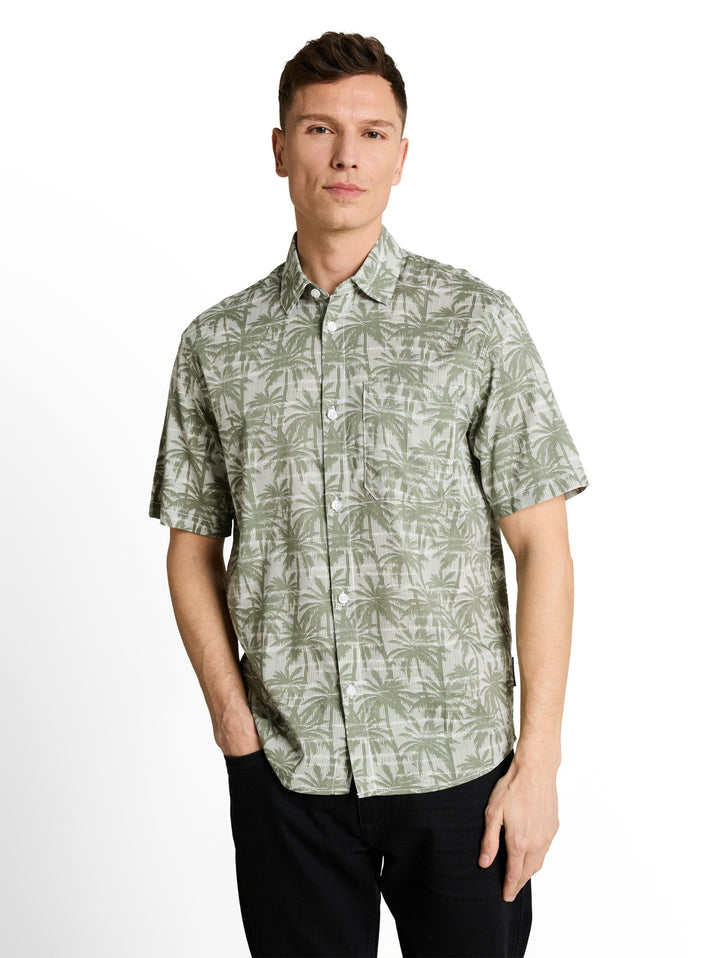 relaxed printed shirt, sea spray stripy palm print 39499 Bild 5