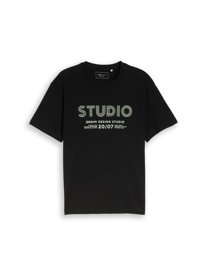 relaxed printed t-shirt, Black 29999 Bild 1