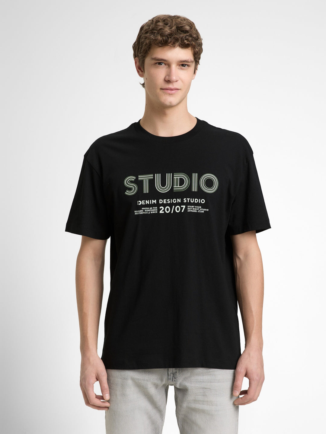 relaxed printed t-shirt, Black 29999 Bild 5