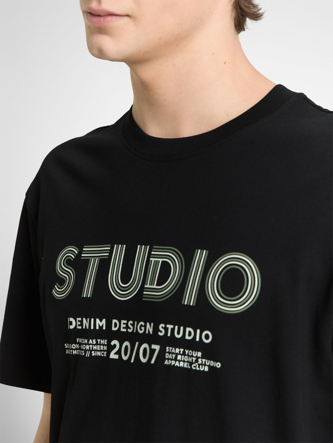 relaxed printed t-shirt, Black 29999 Bild 6