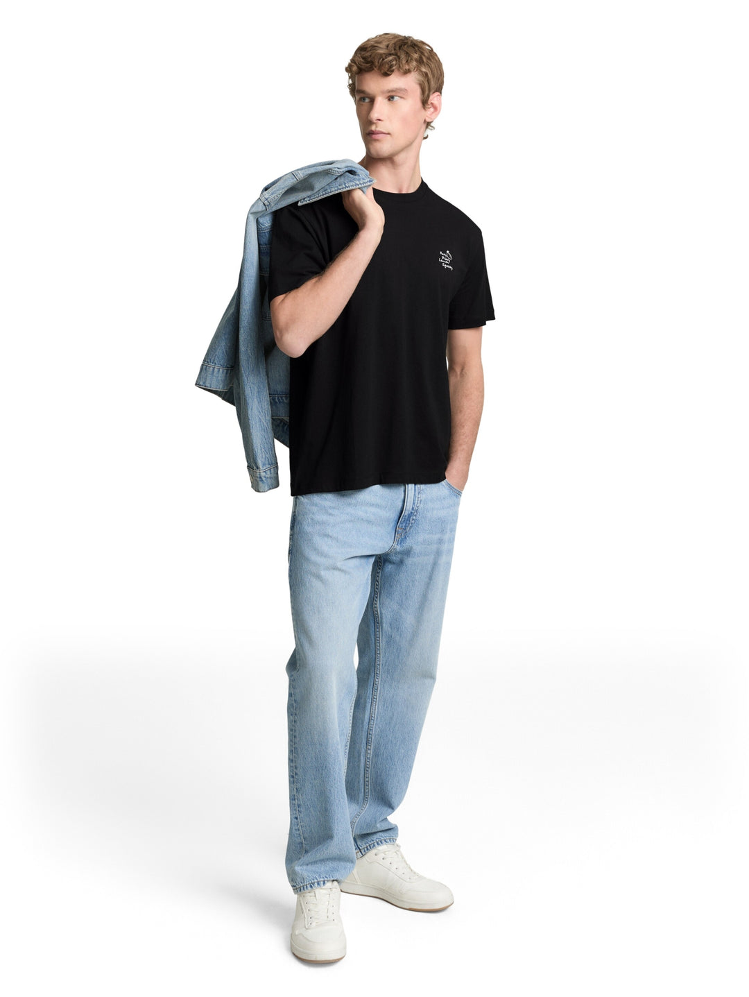 relaxed printed t-shirt, Black 29999 Bild 3
