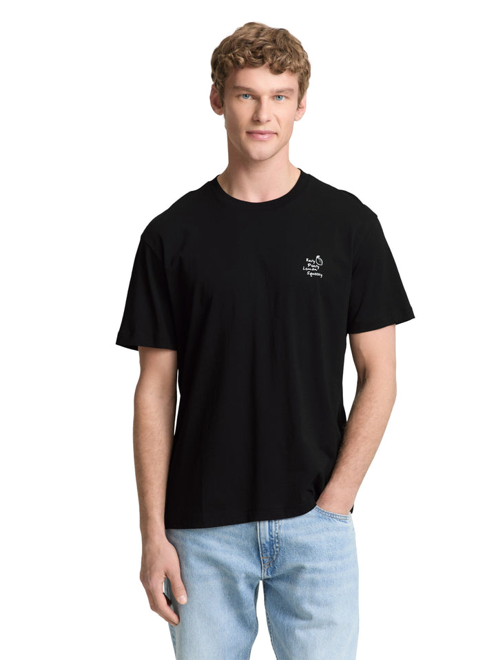 relaxed printed t-shirt, Black 29999 Bild 5