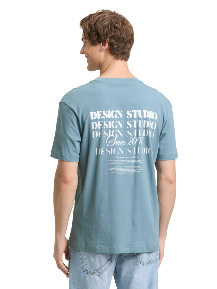 relaxed printed t-shirt, citadel blue 30118 Bild 4