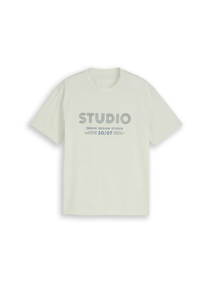 relaxed printed t-shirt, frozen light mint 39444 Bild 1