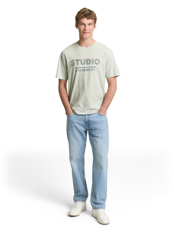 relaxed printed t-shirt, frozen light mint 39444 Bild 3