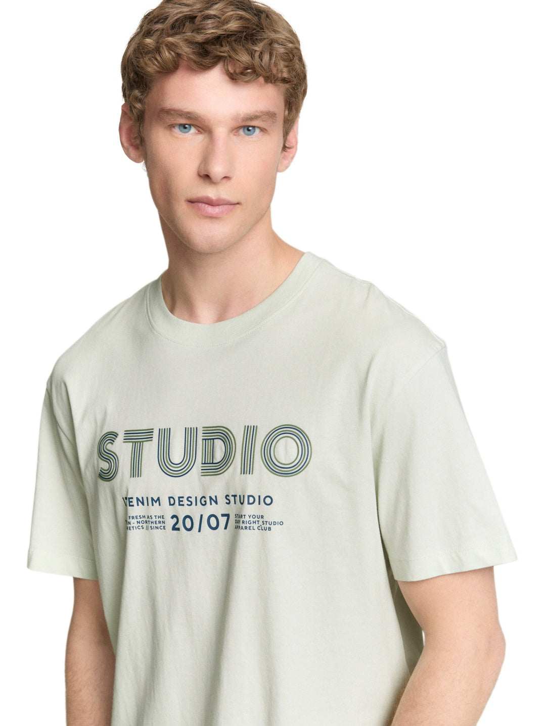relaxed printed t-shirt, frozen light mint 39444 Bild 6