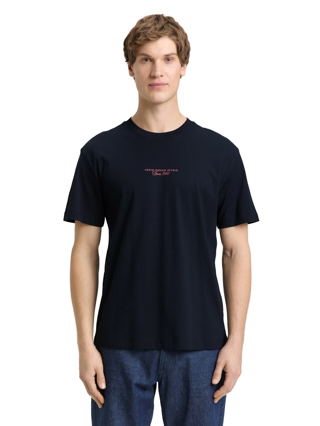 relaxed printed t-shirt, sky captain blue 10668 Bild 5
