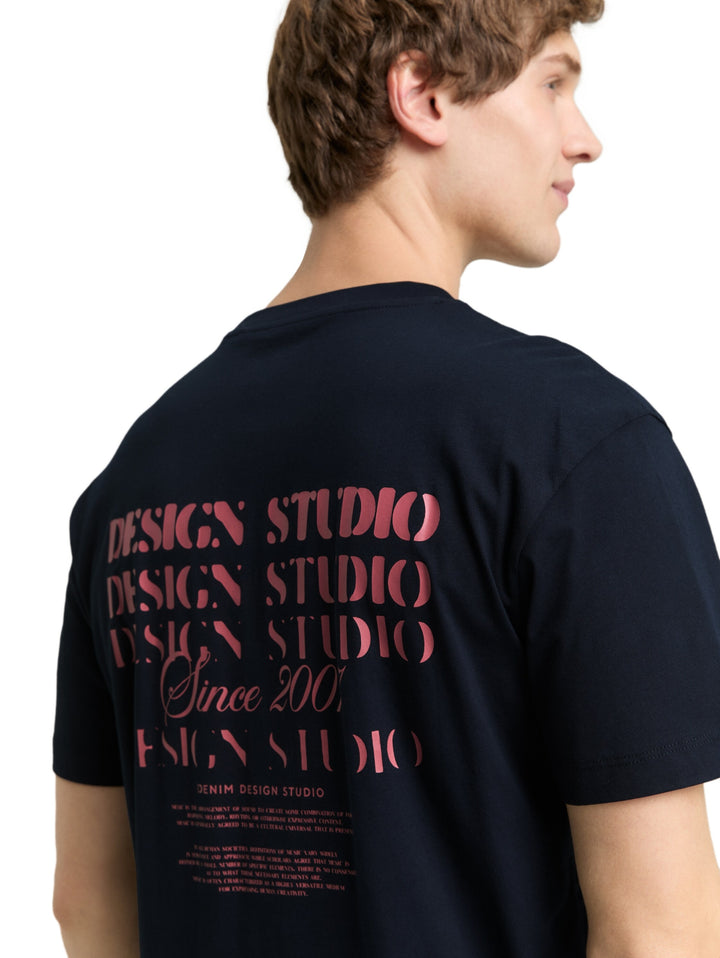 relaxed printed t-shirt, sky captain blue 10668 Bild 6