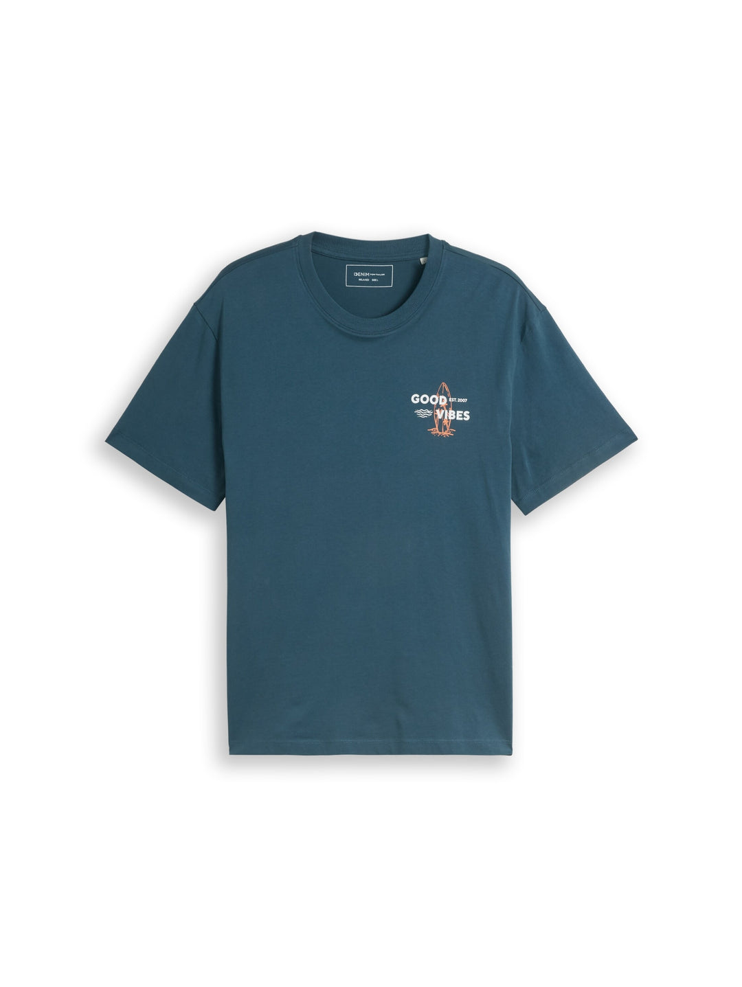 relaxed printed t-shirt, tide petrol 32227 Bild 1