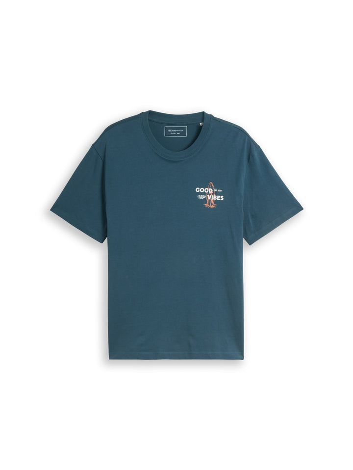relaxed printed t-shirt, tide petrol 32227 Bild 1
