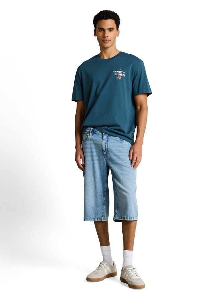 relaxed printed t-shirt, tide petrol 32227 Bild 3