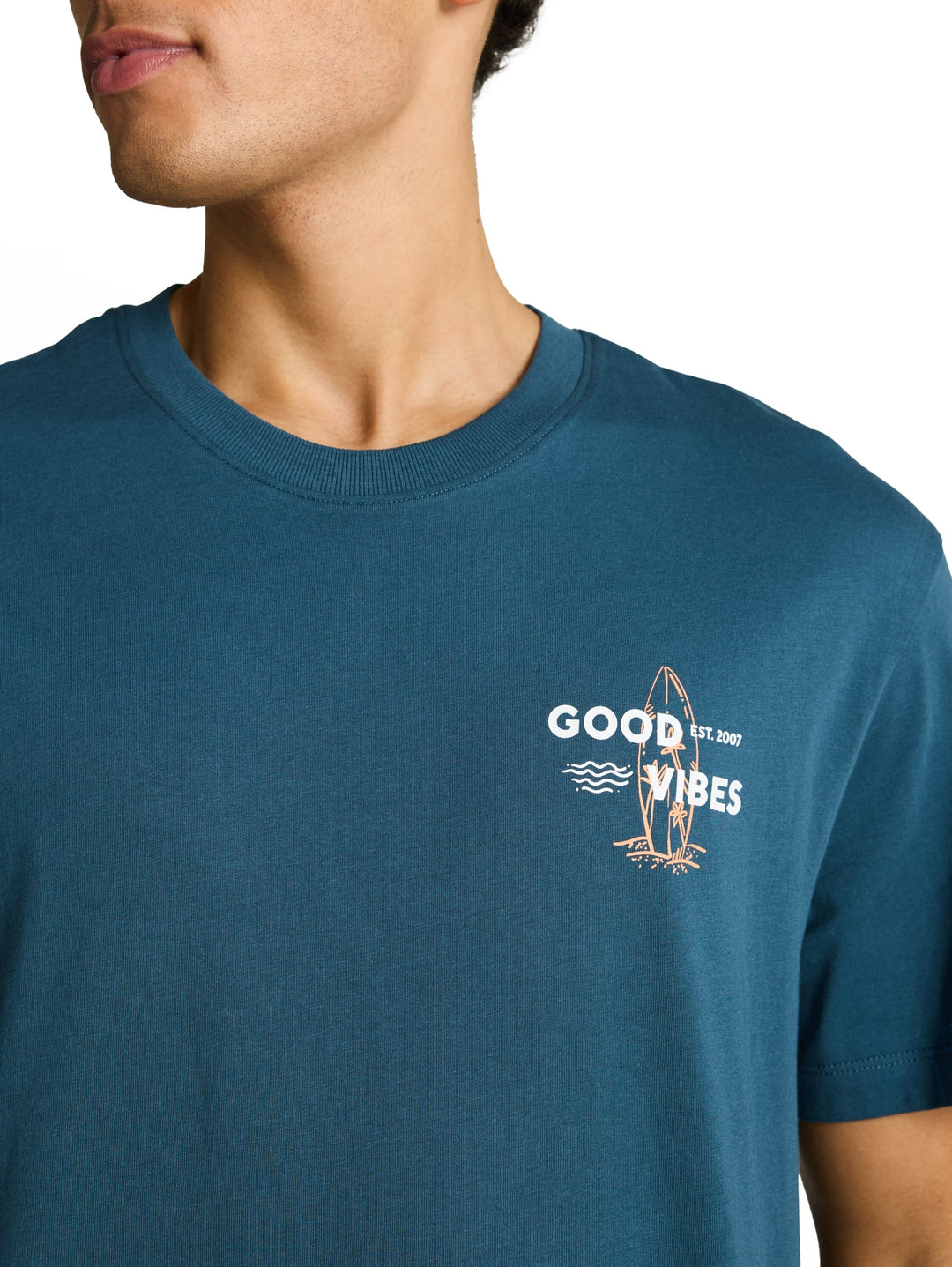 relaxed printed t-shirt, tide petrol 32227 Bild 5