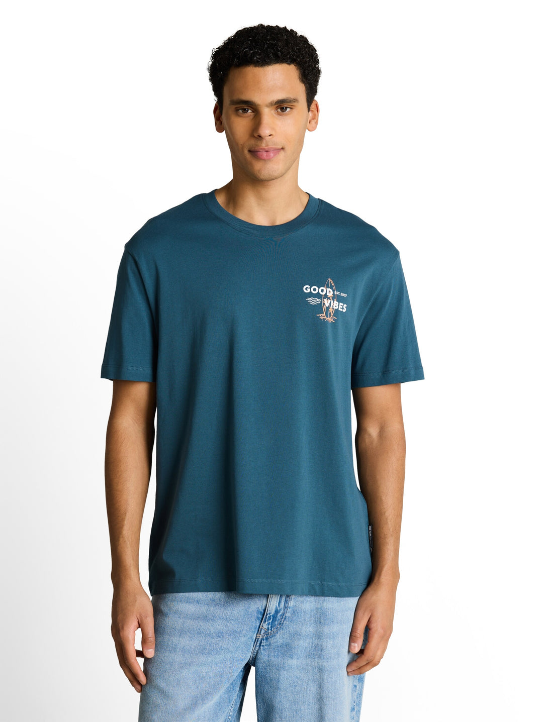 relaxed printed t-shirt, tide petrol 32227 Bild 6