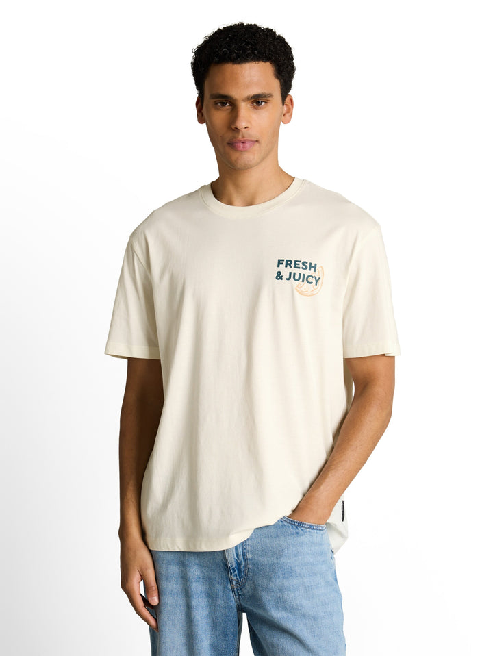 relaxed printed t-shirt, Wool White 12906 Bild 11