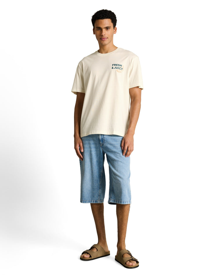 relaxed printed t-shirt, Wool White 12906 Bild 9