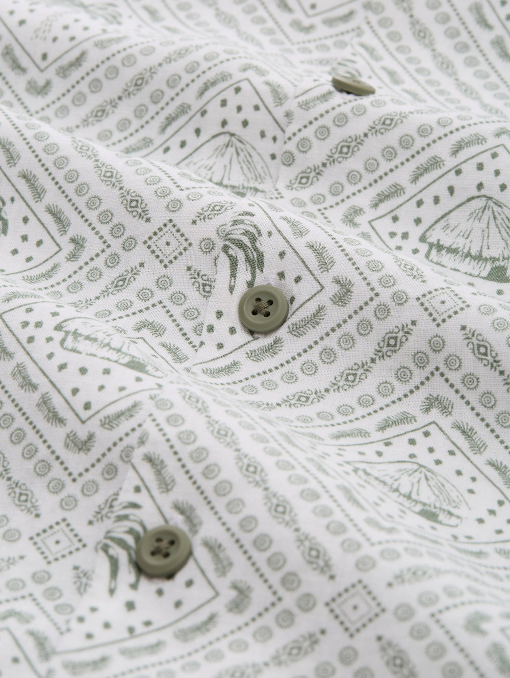 relaxed printed viscose linen, green white tropical print 40044 Bild 2