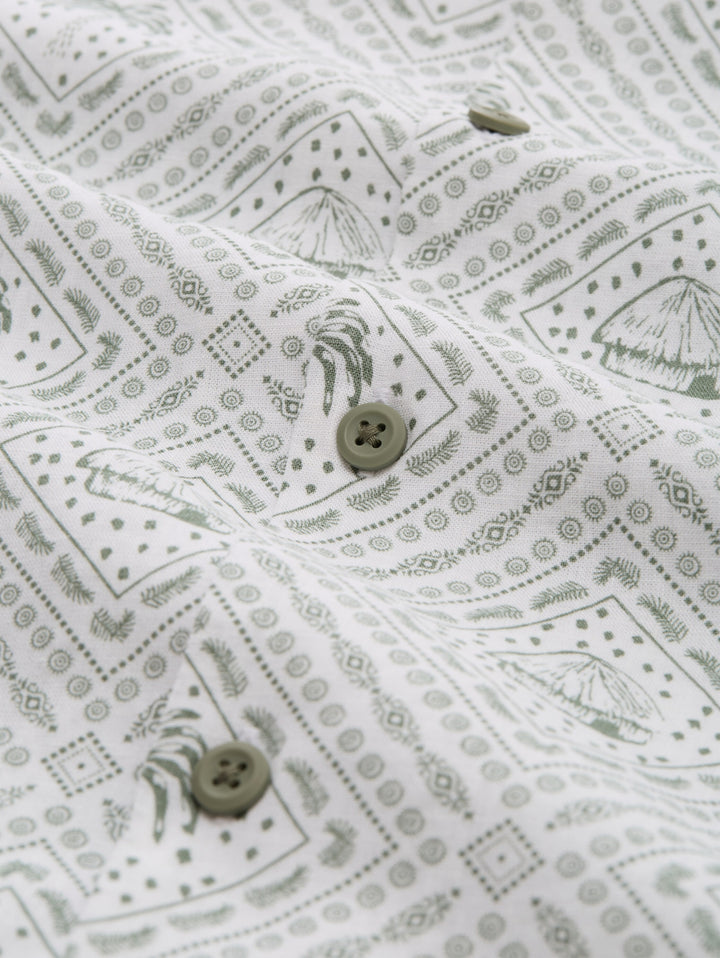 relaxed printed viscose linen, green white tropical print 40044 Bild 2