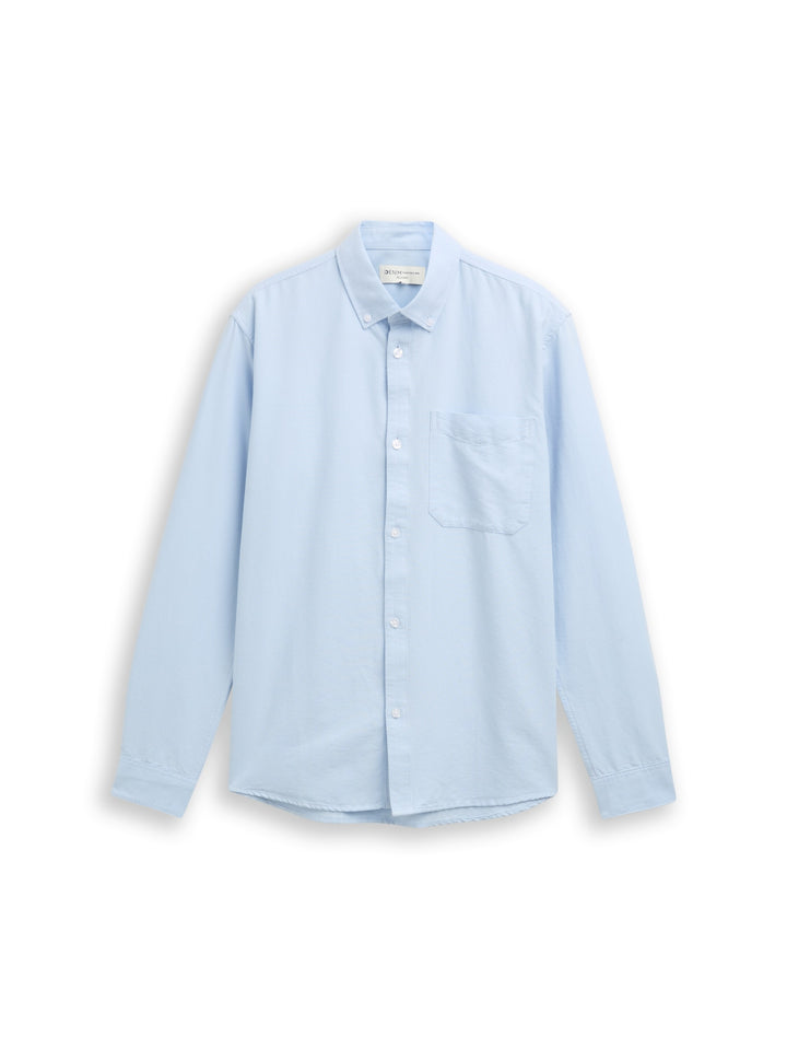 relaxed striped shirt, light blue small stripe 39057 Bild 1