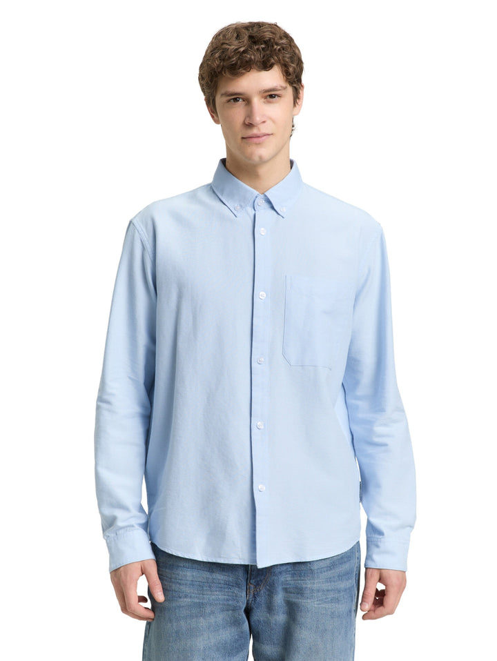 relaxed striped shirt, light blue small stripe 39057 Bild 6