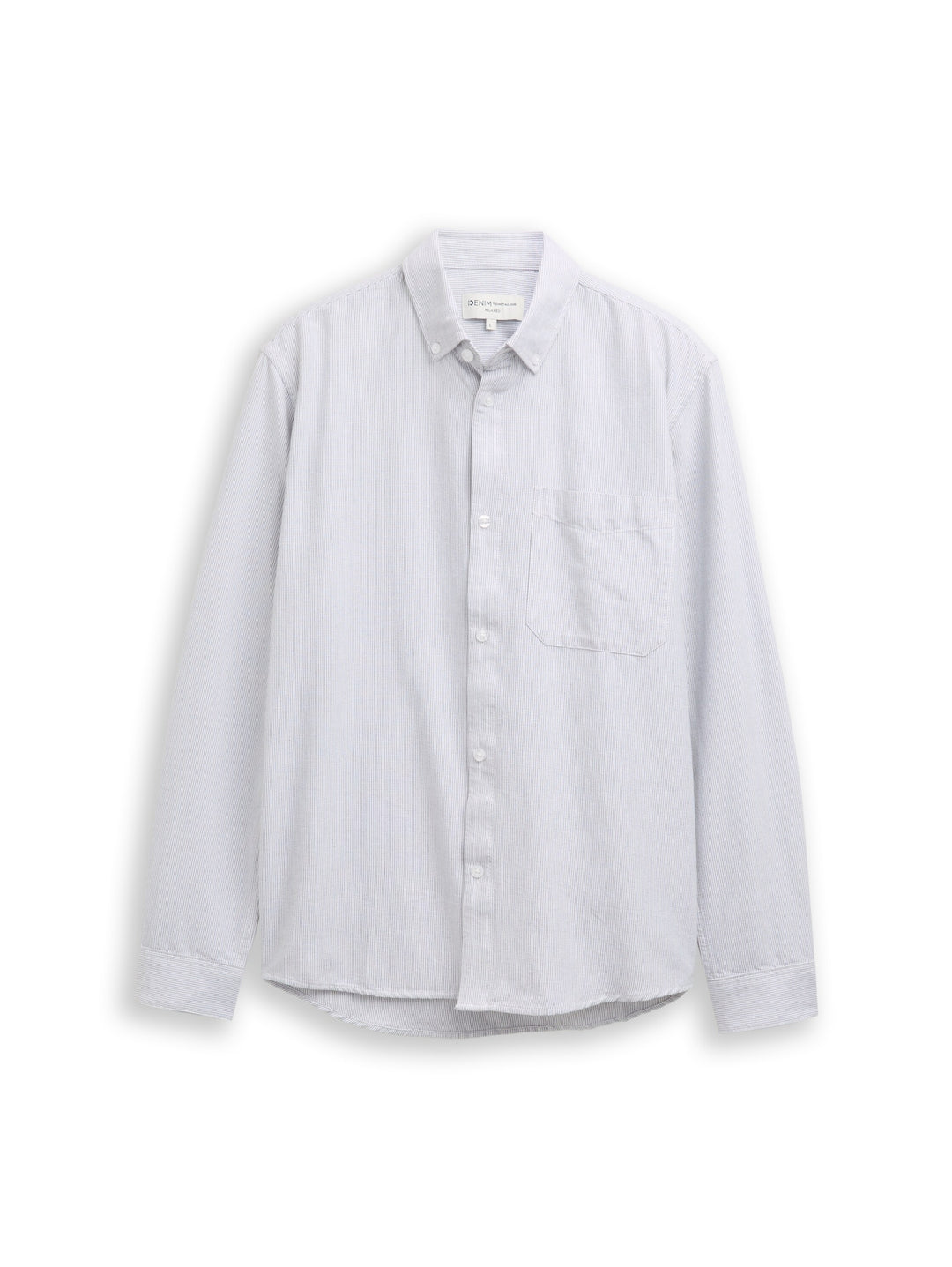 relaxed striped shirt, white small stripe 39060 Bild 1