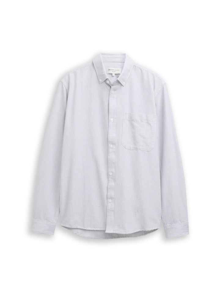 relaxed striped shirt, white small stripe 39060 Bild 1