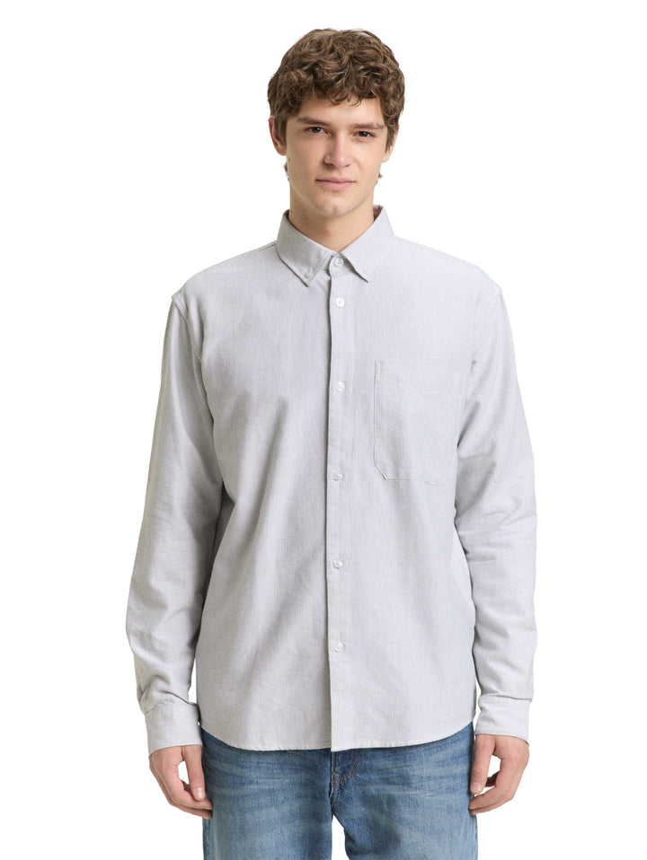 relaxed striped shirt, white small stripe 39060 Bild 5