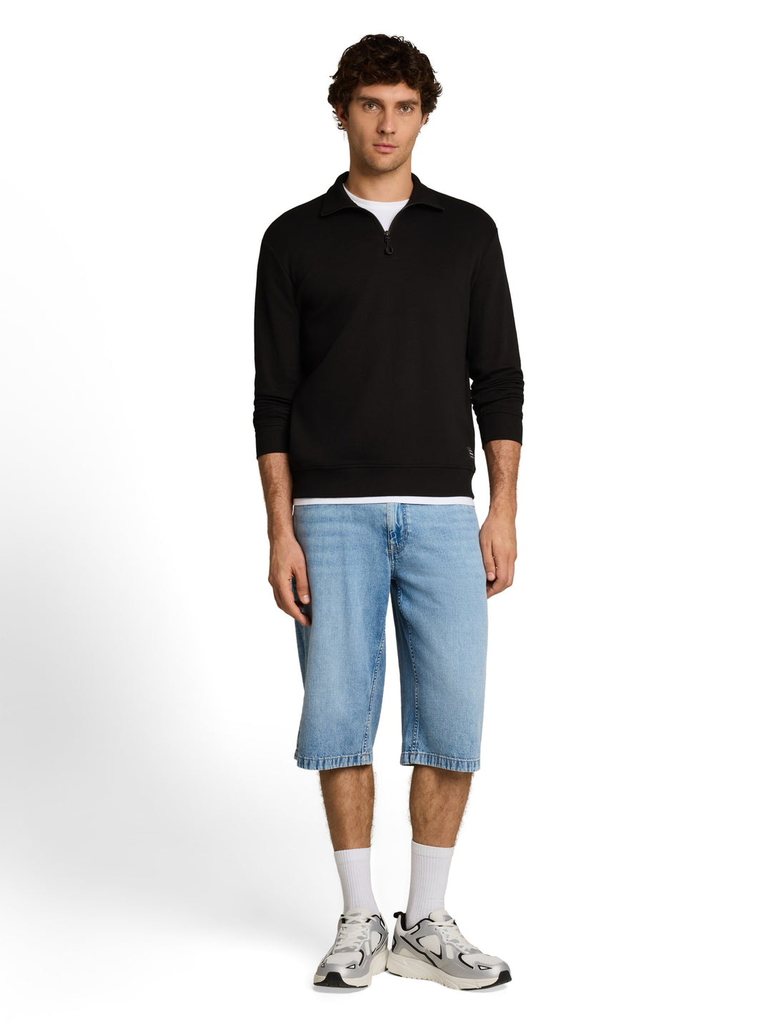 relaxed structure sweat troyer, Black 29999 Bild 3