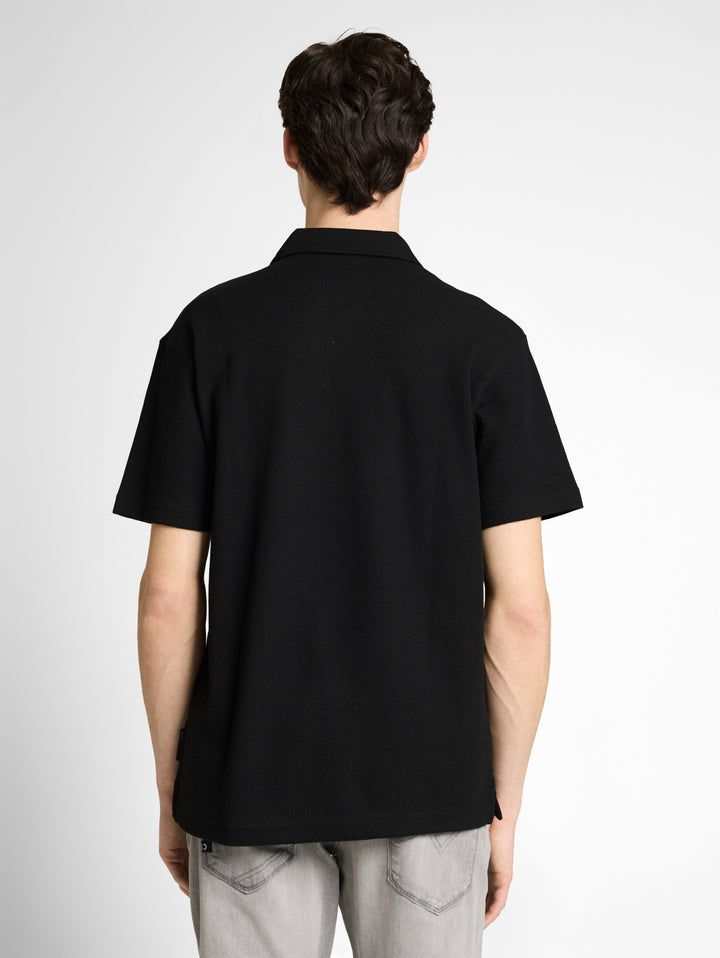 relaxed structured polo, Black 29999 Bild 4