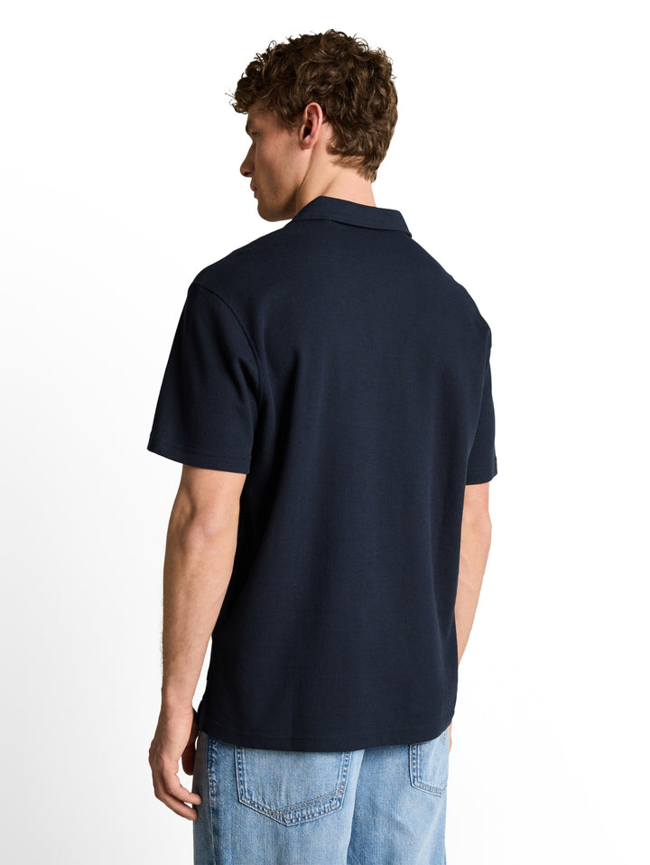 relaxed structured polo, sky captain blue 10668 Bild 4