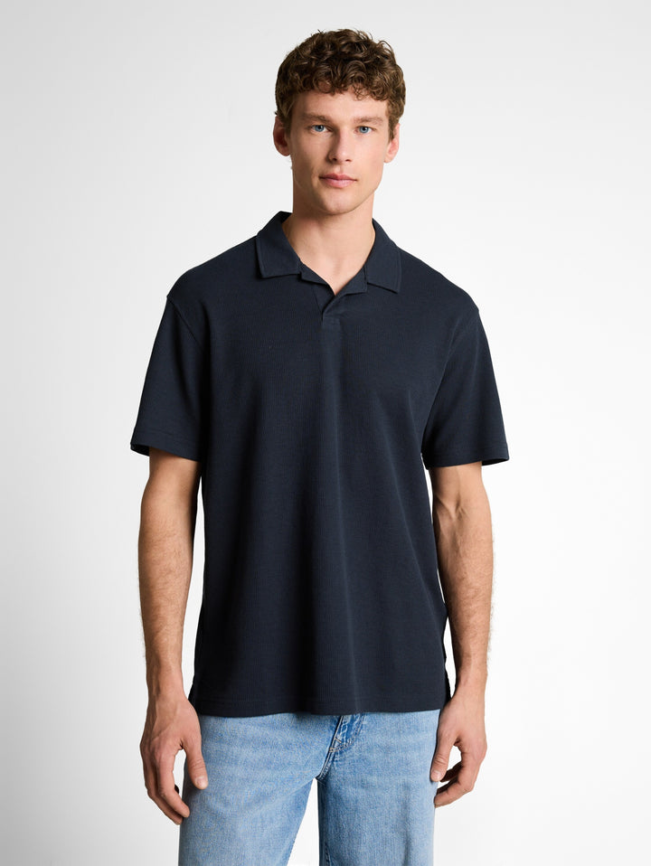 relaxed structured polo, sky captain blue 10668 Bild 5