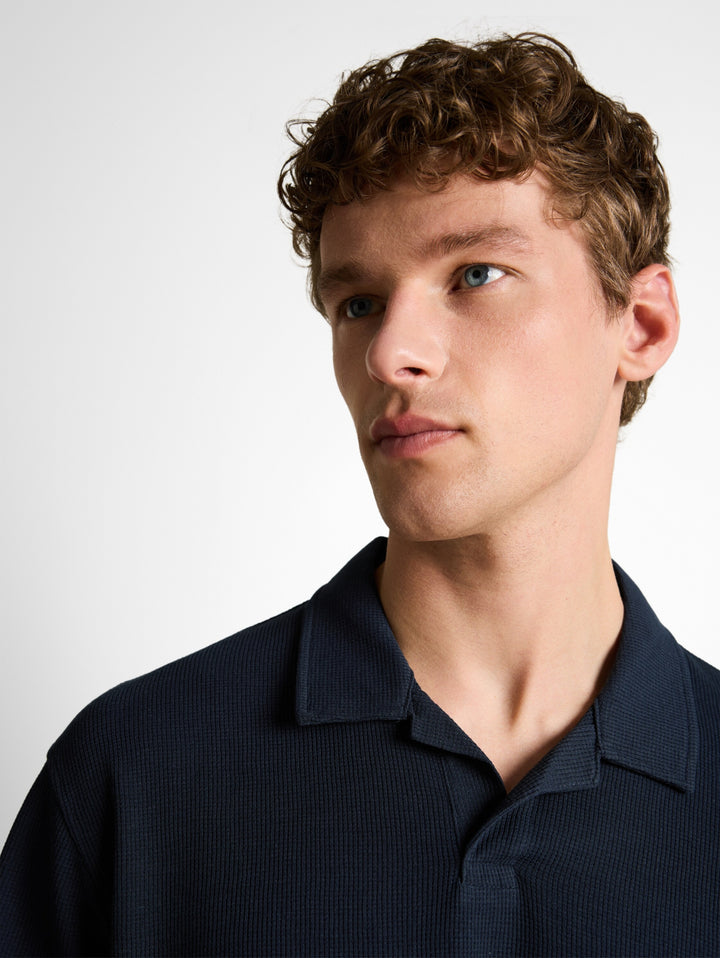 relaxed structured polo, sky captain blue 10668 Bild 6