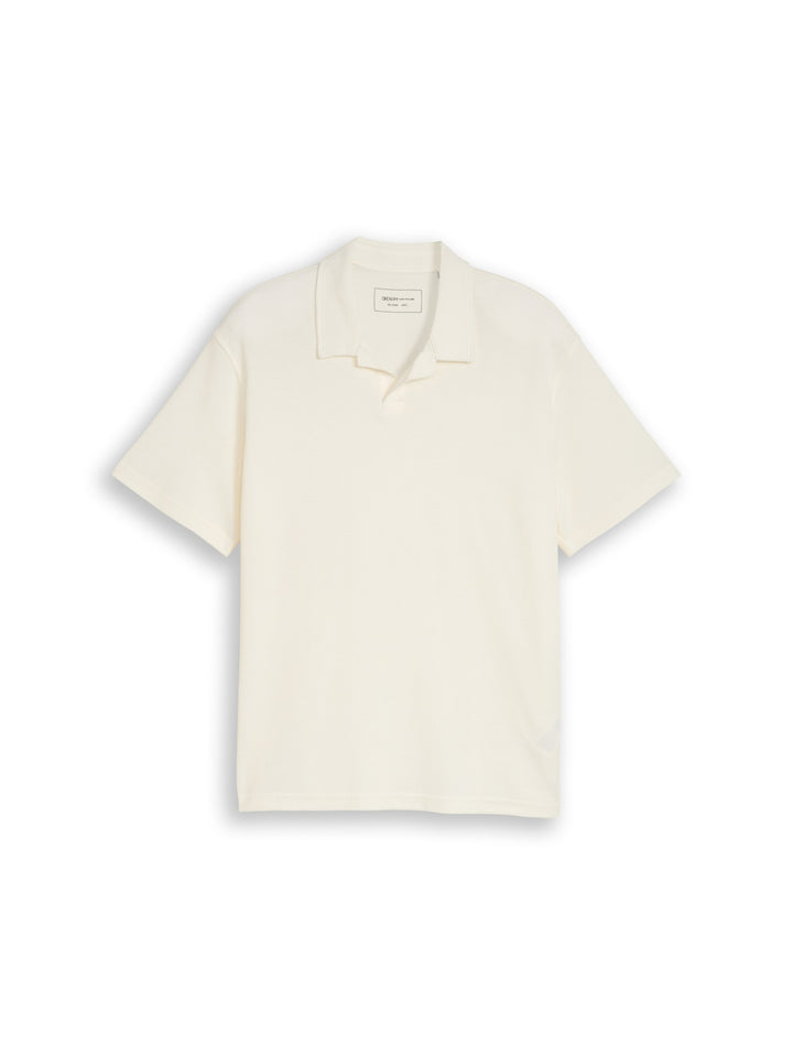 relaxed structured polo, Wool White 12906 Bild 1