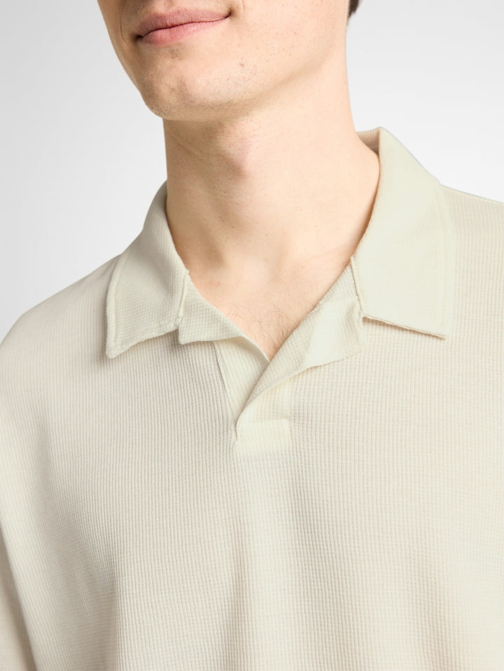 relaxed structured polo, Wool White 12906 Bild 5
