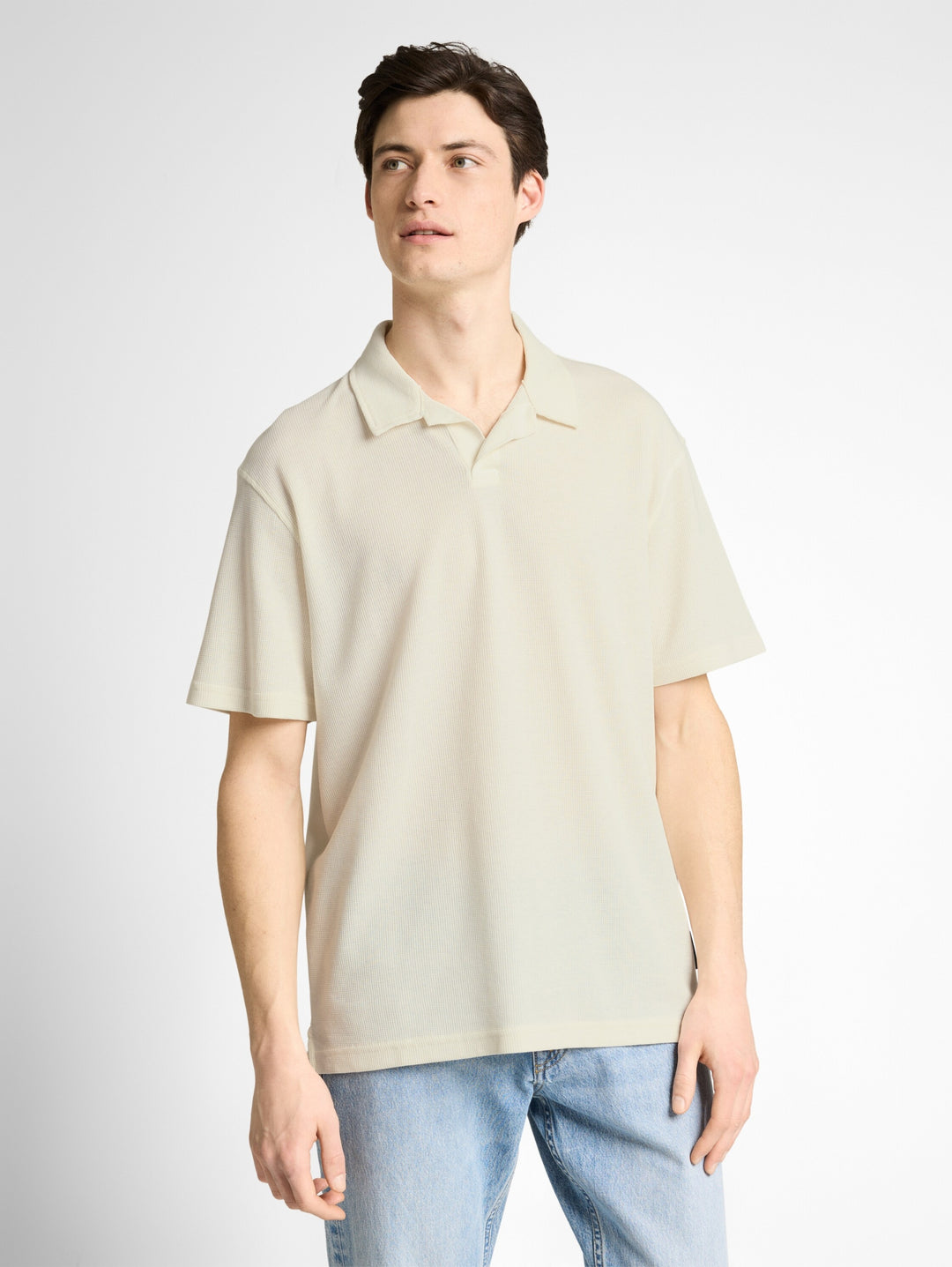relaxed structured polo, Wool White 12906 Bild 6