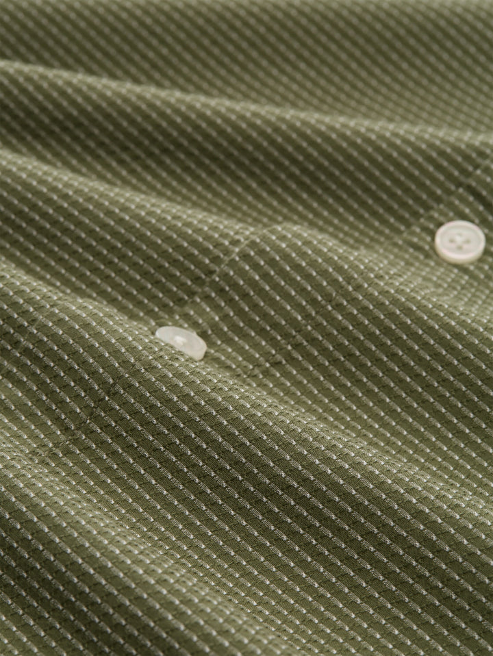 relaxed structured shirt, olive horizontal stripe 40246 Bild 2