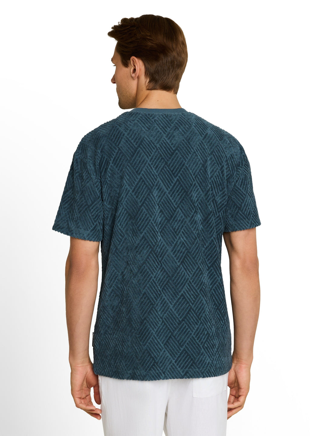 relaxed structured t-shirt, tide petrol 32227 Bild 4